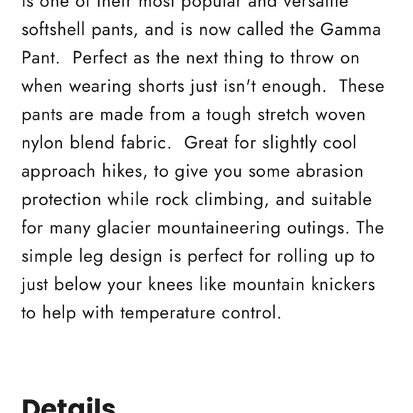 Arc'teryx women’s gamma soft shell pant - Picture 7 of 7